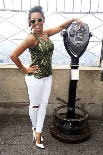 Top of the World - The Empire State Building hosts America's Got Talent judge and former Spice Girl Mel B to celebrate the 10th season of the hit talent show in NYC.(Photo: Dennis Van Tine/Future Image/WENN.com)