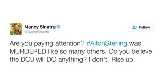 Nancy Sinatra - She offers some advice.(Photo: Nancy Sinatra via Twitter)