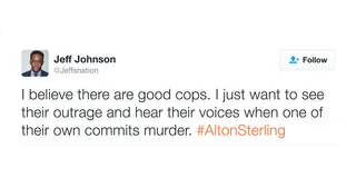 Jeff Johnson - The political commentator wants the &quot;good cops&quot; to speak up.(Photo: Jeff Johnson via Twitter)