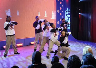 Assume the Position - W.O.W. All Star Dance Team Boyz of Poison at 106 &amp; Park, August 20, 2012. (Photo: John Ricard / BET)