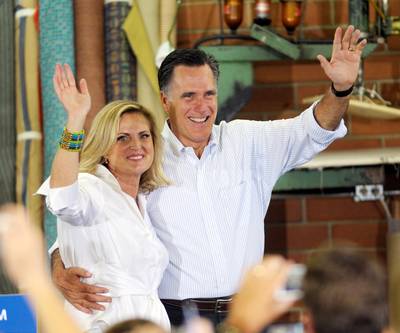 She Gave Mitt the Green Light - After a failed 2008 presidential bid and amid the heavy scrutiny their family endured, Romney begged her husband not to run for president again. The AP reports: &quot;After some thought, Ann asked him to answer one question: 'Can you fix the economy?' And he looked her in the eye and said, 'Yeah,' [Sue Brethen] Lapelle says her friend told her. 'And so she said to him, 'I'm on your team.'&quot;&nbsp;(Photo: Sara D. Davis/Getty Images)