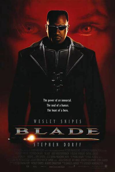Blade (1998)  - Loosely based on the Marvel Comics character, Blade can be counted as one of the pre-Twilight films to bring sexy vampires back. Wesley Snipes starred as the human-vampire hybrid hero out to protect the human race from bloodsuckers out to harvest them for their blood.Fourteen years after the release of this hit supernatural thriller, we look back on the cast who stalked the night.(Photo: New Line Cinema)