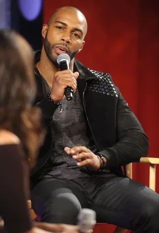 Omari Talks Sparkle - Omari Hardwick at 106 &amp; Park, August 16, 2012. (Photo: John Ricard / BET)