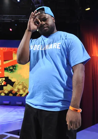 Eyes on the Prize - Freestyle Friday competitor Diggs at 106 &amp; Park, August 17, 2012. (Photo: John Ricard / BET).