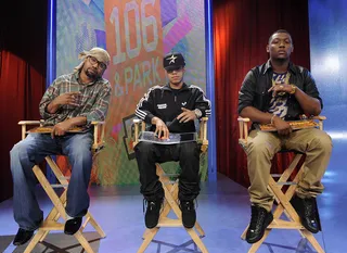 The Judges - Freestyle Friday judges Juvenile, Araab Muzik and Hitboy at 106 &amp; Park, August 17, 2012. (Photo: John Ricard / BET).