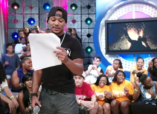 Studying - Romeo at 106 &amp; Park, August 15, 2012. (Photo: John Ricard / BET)