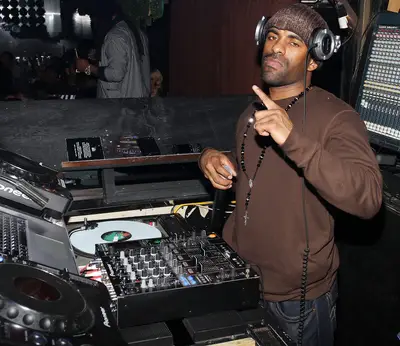 11. DJ Clue - DJ Clue changed the mixtape medium forever with his mid-'90s releases, which emphasized breaking new, exclusive music instead of showcasing mixing and scratching skills, as the first wave of tapes did. He was one of the first mixtape DJs to graduate to major-label albums; his 1998 debut, The Professional, went platinum. Later, his label, Desert Storm Entertainment, broke the careers of Joe Budden and Fabolous. And through it all, he's been a mainstay on NYC's radio-waves and club circuit.&nbsp;  &nbsp;&nbsp;(Photo: Jerritt Clark/Getty Images)