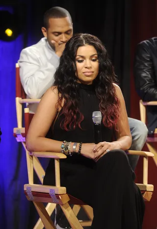 Sitting Pretty - Jordin Sparks and Mike Epps reflect on the passing of Whitney Houston at 106 &amp; Park, August 16, 2012. (Photo: John Ricard / BET)