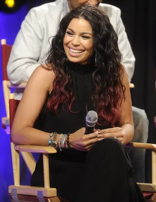 Jordan Gleams - Jordin Sparks at 106 &amp; Park, August 16, 2012. (Photo: John Ricard / BET)