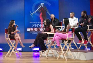 Cast of Sparkle Talk New Film - Cast of Sparkle, Omari Hardwick, Jordin Sparks, Mike Epps, Tika Sumpter, Derek Luke at 106 &amp; Park, August 16, 2012. (Photo: John Ricard / BET)