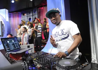 DJ Cali Cal - DJ Cali Cal at 106 &amp; Park, August 14, 2012. (Photo: John Ricard / BET)