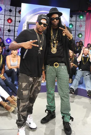 Connect - The Dream and 2 Chainz at 106 &amp; Park, August 13, 2012. (Photo: John Ricard / BET)