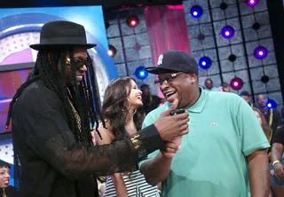 Word? - Scarface with 2 Chainz and Rocsi Diaz at 106 &amp; Park, August 13, 2012. (Photo: John Ricard / BET)