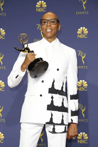 RuPaul - RuPaul won last year's Emmy Award for Outstanding Host For a Reality Show or Competition Program and he is nominated for this award again for the 2019 Emmy Awards.&nbsp; (Photo: Dan MacMedan/Getty Images)