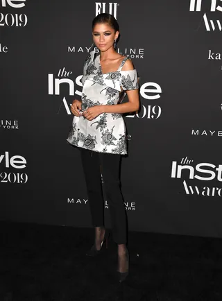 Lady In Givenchy&nbsp; - Zendaya attended the InStyle Awards in Hollywood last night, honoring her long time friend and fashion stylist, Law Roach. She looked stunning in a fall 2019 Givenchy&nbsp;Haute Couture look.&nbsp; (Photo: Steve Granitz/WireImage)