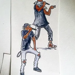 MIA  - "Imagery abstract, it's like NASDAQ when I stock it up and then go / Packed it up and moved to Goldman Sachs / My n***a Yeezy done taught me that."&nbsp;(Photo: Travi$ Scott via Instagram)