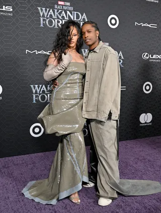 Sexy Store Run - - Image 67 from Rihanna And A$AP Rocky Step Out In  Matching Stylish Looks For The 'Black Panther: Wakanda Forever' Premiere