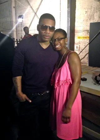 Nellyville in Hollywood - La'Trinda also felt the love from Nelly.&nbsp;  (Photo: BET)
