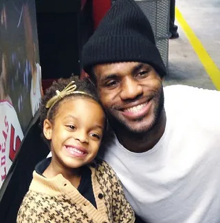 LeBron James @kingjames - LeBron James has a case of the baby fever! He got the chance to spend a moment with teammate Chris Bosh's little girl and fell in love.&quot;OMG I NEED A DAUGHTER!!&nbsp;@chrisbosh&nbsp;I'm too jealous of u dude! She's amazing.&nbsp;#DaddysLilGirl&quot;(Photo: Lebron James via Instagram)