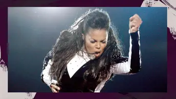 Janet Jackson performing live on stage