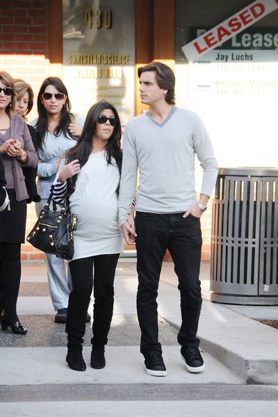 No Grey Area - This reality star never shied away from showing off her pregnancy (she eventually delivered Mason on TV!) and wore belly-baring tops, tight dresses and even minis while she was expecting. Her sister Kim told a reporter that rather than buy maternity clothes, Kourtney raided the closet of her much-taller sister Khloe.  (Photo: Hector Vasquez/ PacificCoastNews.com)