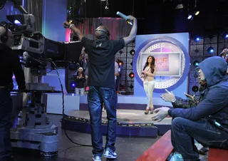Get Set - Rocsi Diaz at 106 &amp; Park, February 23, 2012.(Photo: John Ricard / BET)
