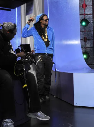 2 Chainz! - Rapper 2 Chainz takes the stage at 106 &amp; Park, February 23, 2012. (Photo: John Ricard / BET)