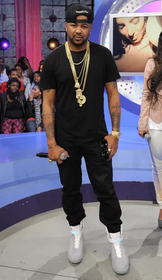 Hat Back - The-Dream at 106 &amp; Park, February 23, 2012. (Photo: John Ricard / BET)
