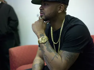 In Deep Thought - The-Dream in the green room at 106 &amp; Park, February 23, 2012. (Photo: John Ricard / BET)