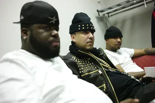 I See It - French Montana in the green room at 106 &amp; Park, February 21, 2012. (Photo: John Ricard / BET)
