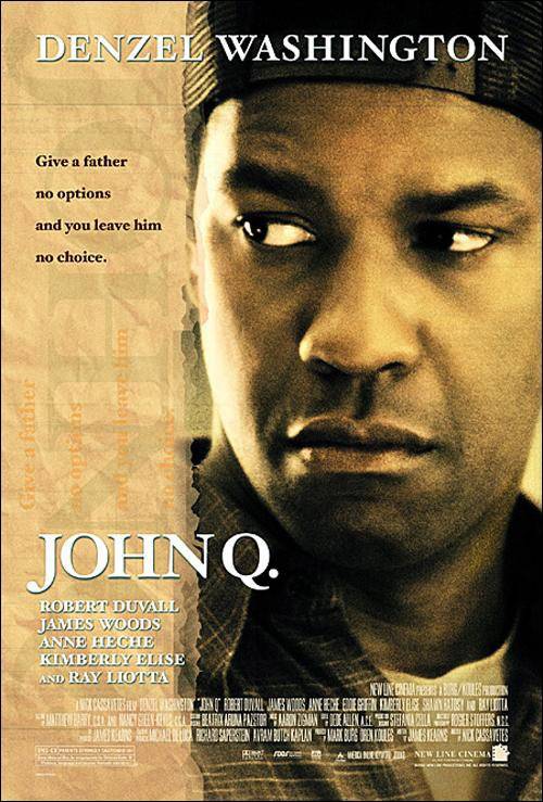 John Q, Friday at 12P/11C - Denzel Washington won't stop until he gets justice for his son. (Photo: New Line Cinema)