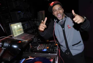 Party Rock - DJ Lyve keeps Santos Party House rocking throughout the evening.(Photo: John Ricard / BET)