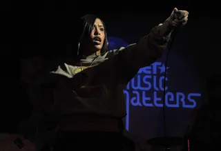 Rock the Party - Brooklyn's Nitty Scott follows up on her BET debut in the Hip Hop Awards cypher with this performance. (Photo: John Ricard / BET)