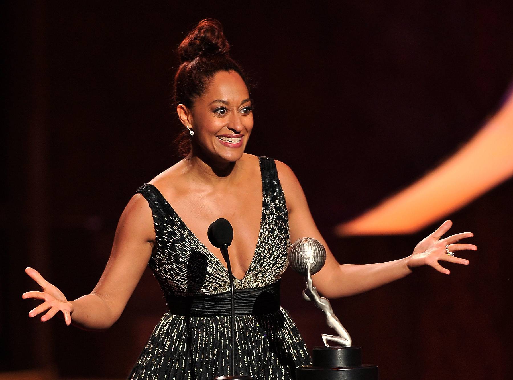 Tracee Ellis Ross - Actress Tracee Ellis Ross won the Outstanding Actress in a Comedy Series award for Reed Between The Lines. (Photo: Goodloe/PictureGroup)