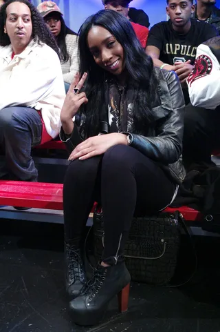 Love It - Fashionable audience member at 106 &amp; Park, February 17, 2012.&nbsp;(Photo: John Ricard / BET)