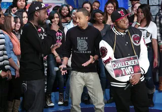 Bring It - Freestyle Friday contestant Payne Da Squad Boy vs. Dolo Chillin at 106 &amp; Park, February 17, 2012. (Photo: John Ricard / BET)