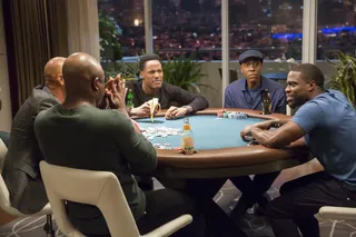 Kevin gets whipped in poker but isn't crying like a lil' mitch this time.&nbsp; - (Photo: BET)