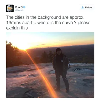 He Has Evidence - When hiking photos turn into scientific proof.(Photo: B.o.B via Twitter)