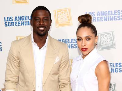 Lance Gross and Rebecca Jefferson - Actor Lance Gross and stylist Rebecca Jefferson welcomed their baby girl, Berkeley Brynn, with a custom chalkboard that announced to everyone that they were having a sweet little lady.   (Photo: Jesse Grant/Getty Images for Twentieth Century Fox)