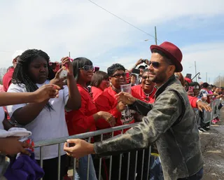 All the Same - Eric Benet greeted fans as they came to show their support on the 50th anniversary of the Selma to Montgomery march.(Photo: Johnny Nunez/BET)