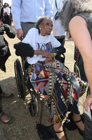 Never Too Late - This elderly woman attended the concert with her wheelchair in tow.(Photo: Johnny Nunez/BET)