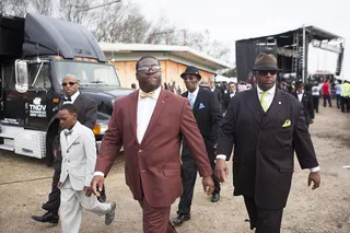 Bring in the Day - Minister Tremon Muhammad started the day with prayers and commenced Centric Celebrates Selma on a high note full of positivity and hope.&nbsp;(Photo: Ty Wright/BET)