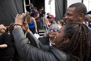 Selfie Nation - Ain't no fun if the fans can't have none!&nbsp;Chris Tucker&nbsp;took a few selfies in the audience between musical sets at the Selma 50 celebration.(Photo: Ty Wright/BET)