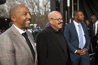 Taking It All In - DJ&nbsp;Tom Joyner&nbsp;and mogul&nbsp;Kevin Liles&nbsp;stand off to the side of the stage taking in the performance and atmosphere on this day celebrating Selma.&nbsp;  (Photo: Ty Wright/BET)