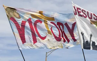 We Shall Overcome - Participants carried signs to express feeling of hope and &quot;victory.&quot;&nbsp;(Photo: Ty Wright/BET)