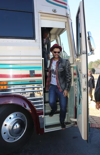 Lift Every Voice - R&amp;B soul crooner Eric Benet also gets on board for the ride commemorating the Selma march.&nbsp;  &nbsp;(Photo: Johnny Nunez/ BET)