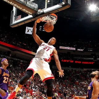 Hassan Chop! - Miami got one with Hassan Whiteside. Hassan chopping in the paint!(Photo: Miami Heat via Instagram)