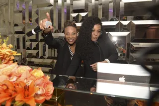 Two of a Kind - Rapper MC Lyte and DJ Beverly Bond commanded the 1s and 2s.(Photo: Gustavo Caballero/Getty Images)