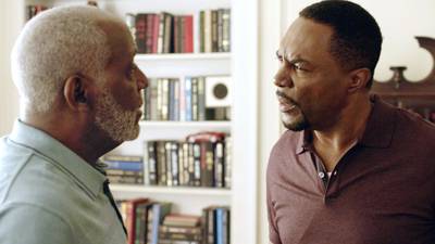 Trouble In The Family - Patrick's frustration built up into anger towards his father. Could Patrick's drug addiction have been directly related to Frank being his biological father?(Photo: BET)