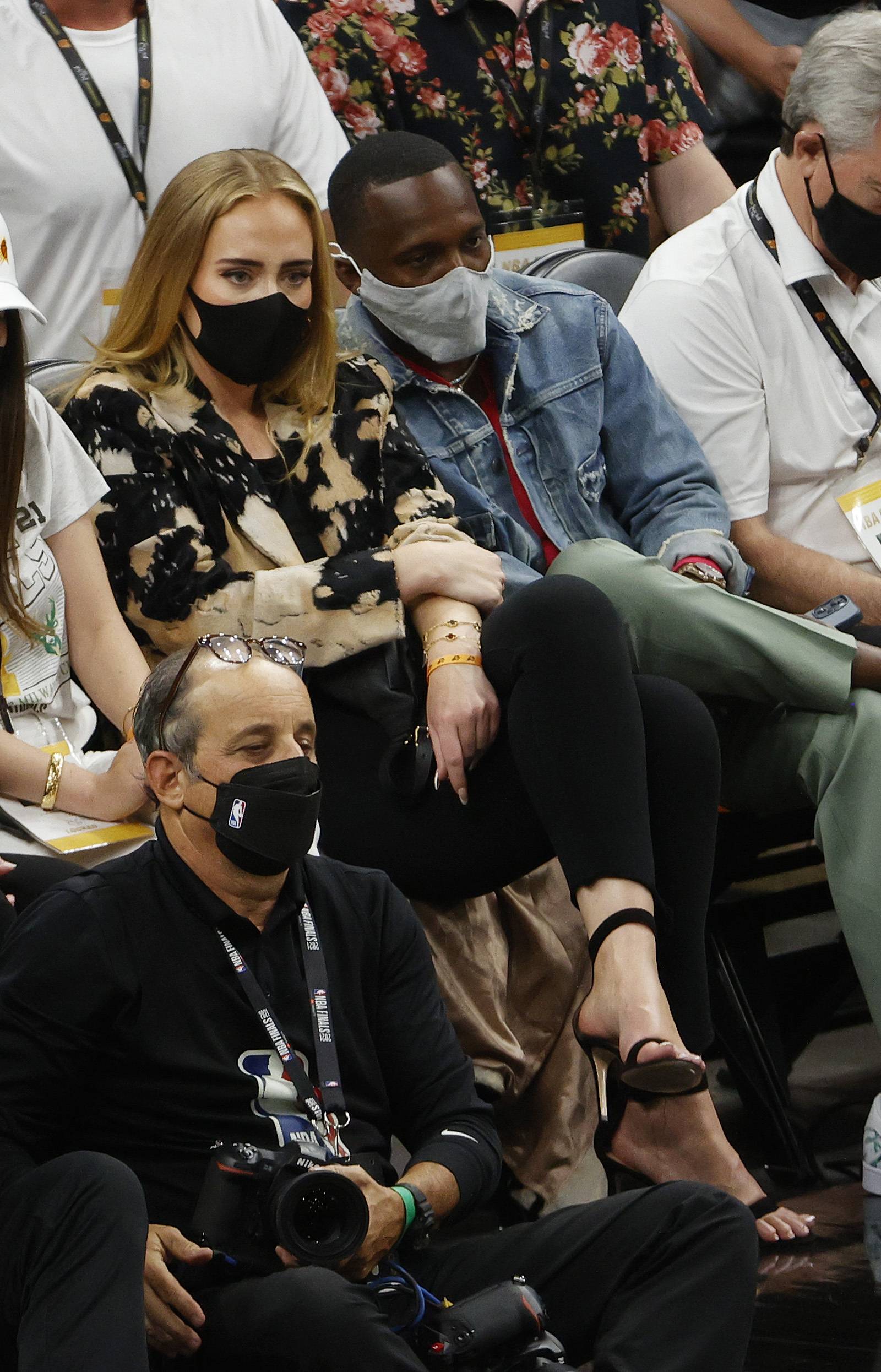 Adele and Boyfriend Rich Paul All Smiles at NBA Season Opener